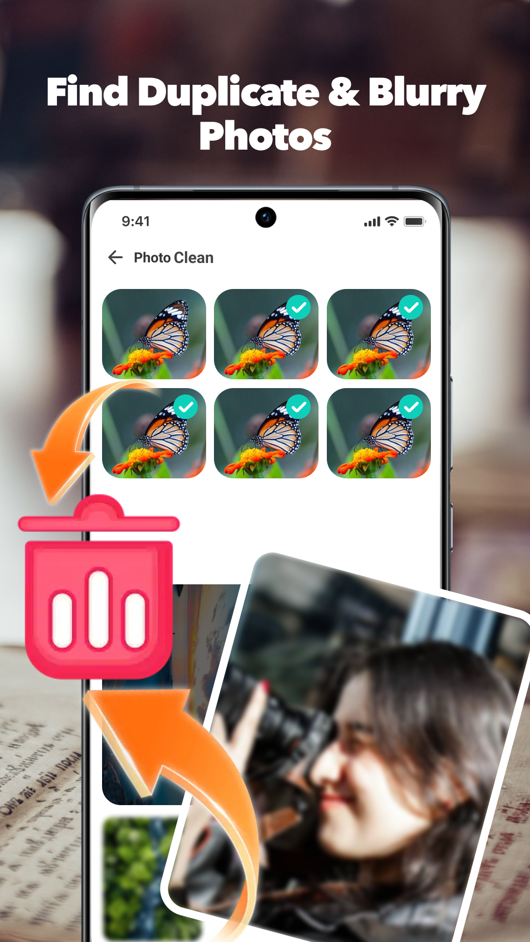 CleanerMax photo cleanup screen